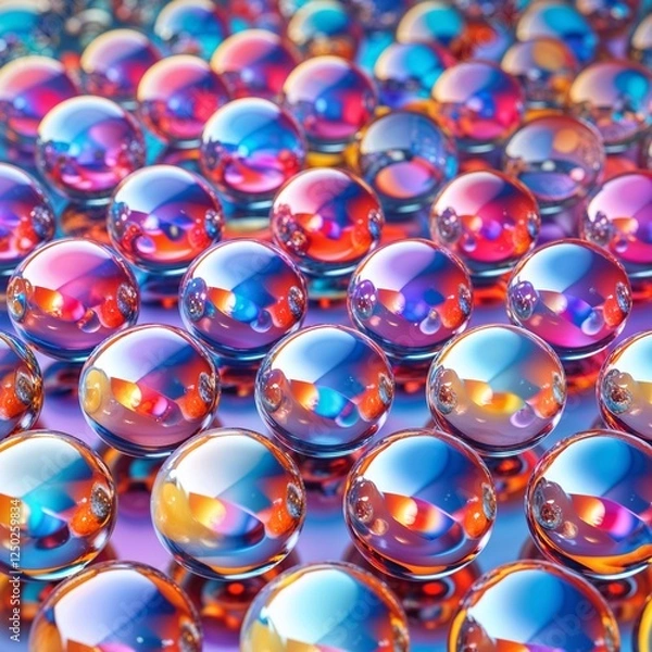 Fototapeta abstract background with colorful balls