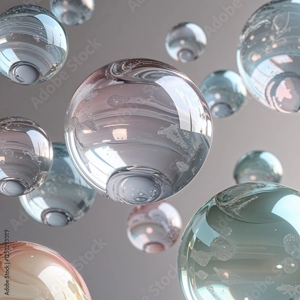 Fototapeta abstract background with bubbles