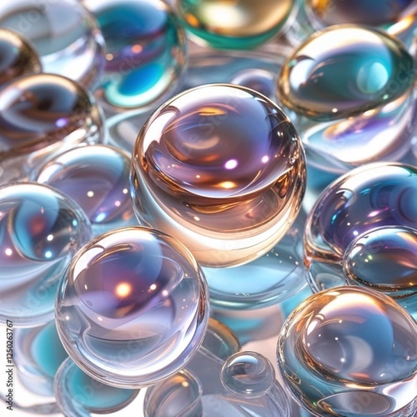 Fototapeta abstract background with bubbles