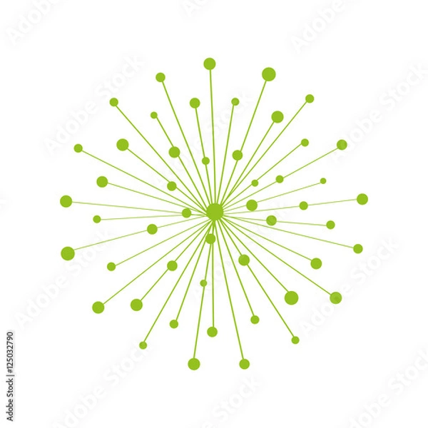 Fototapeta dandelion seed decoration icon vector illustration design