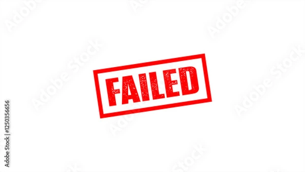Fototapeta failed stamp icon.