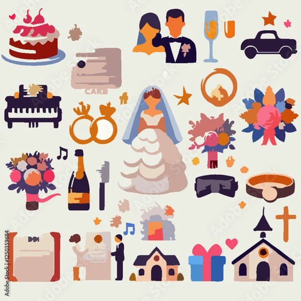 Fototapeta 72.eps"Beautiful and elegant marriage gift logo, perfect for wedding planners, gift shops, event organizers, and branding. This high-quality vector design is fully scalable and editable, making it ide