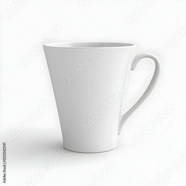 Obraz minimalist white background for a mug mock up
