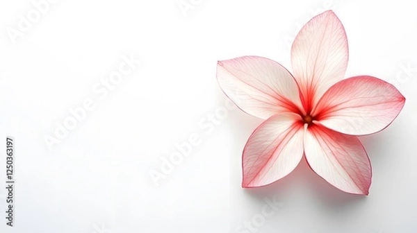 Obraz A fragrant jasmine flower, isolated on a white background