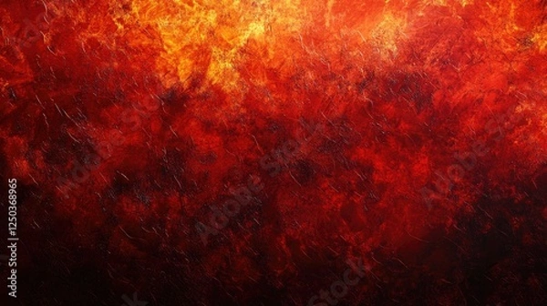 Fototapeta Fiery Abstract Texture Background with Deep Reds and Blazing Orange Hues