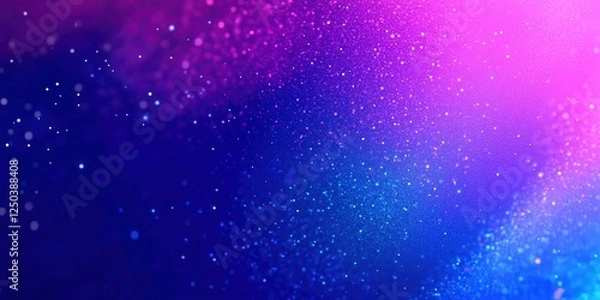 Fototapeta Vibrant Pink and Blue Abstract Bokeh Background with Glowing Light Particles and Soft Gradient