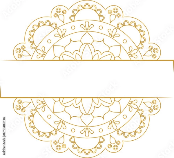 Obraz Mandala Text Frame