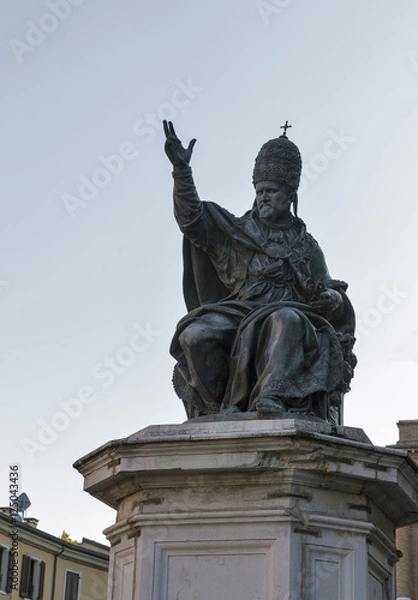 Obraz Statue of Pope Paul V in Rimini