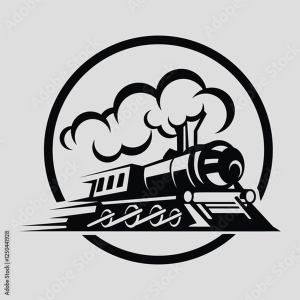 Obraz On a station platform. Vector illustration on the subject of train, tram, subway ride