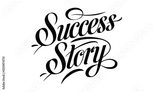 Fototapeta Success Story Congratulate quote Calligraphy & Script Typography
