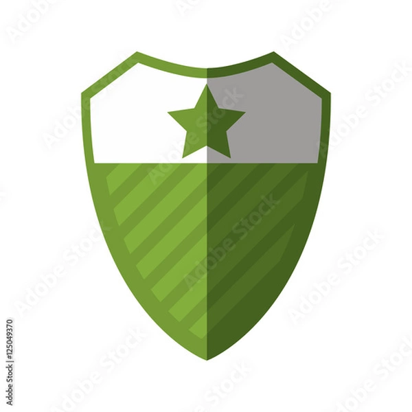Fototapeta shield security isolated icon vector illustration design