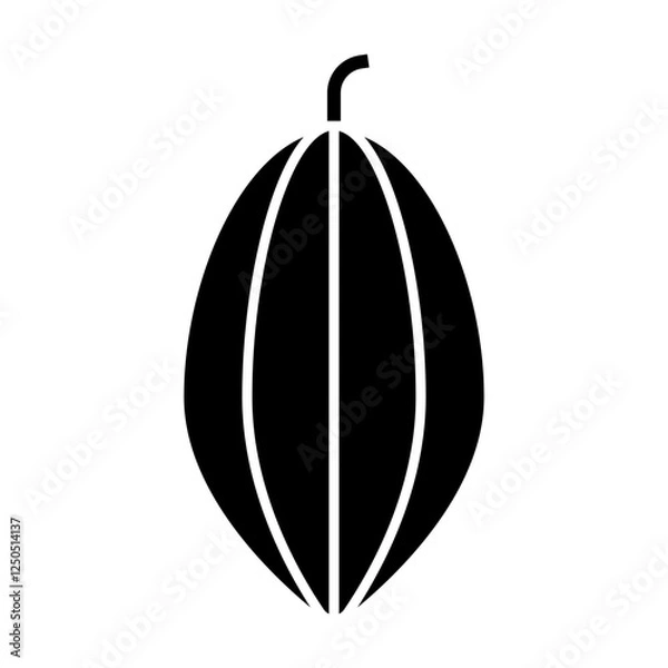 Fototapeta cocoa bean icon vector design templates