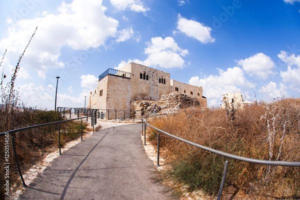 Fototapeta The Crusader Ottoman Fortress Migdal Tsedek. Migdal Tsedek also known as Migdal Afek is a national park on the southeastern edge of Rosh HaAyin, Israel