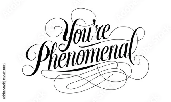 Fototapeta Appreciation Congratulate Saying quote Calligraphy & Script Typography