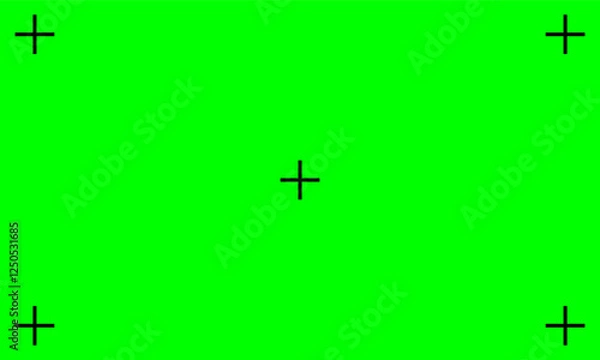 Fototapeta Chroma key background. Green screen with point icon. Vector stock illustration