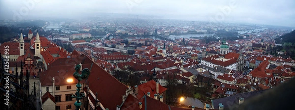 Obraz Prague roofs in the evening.