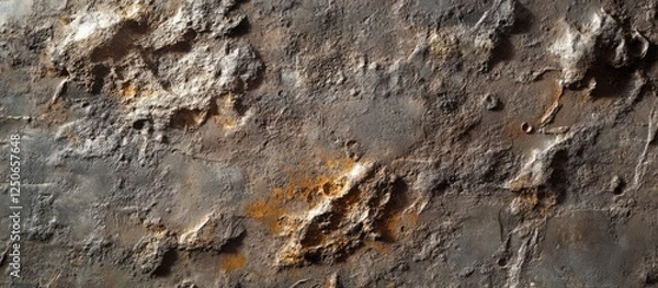 Fototapeta Rugged gray cement texture with rough surfaces and subtle rust variations for industrial or architectural backgrounds.