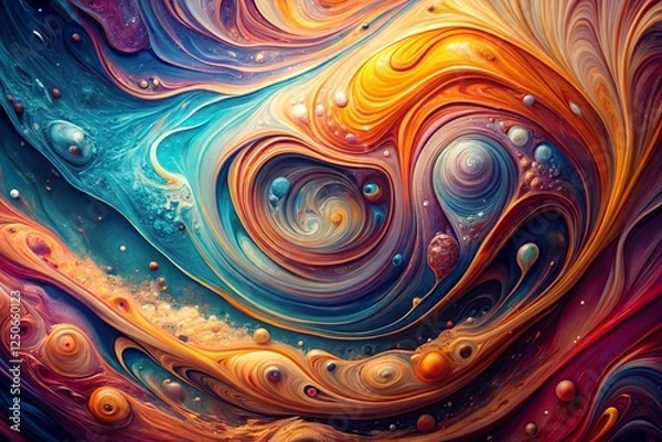 Fototapeta Abstract backgrounds vectors & illustrations colorful abstract 3D wave vector with smooth gradient brush stroke vibrant