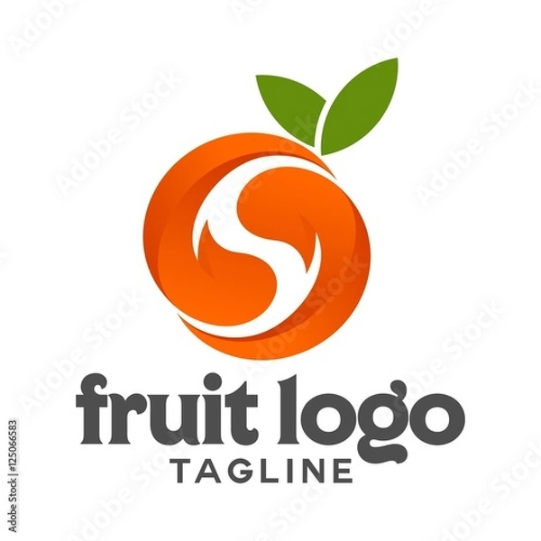 Obraz fruit vector logo