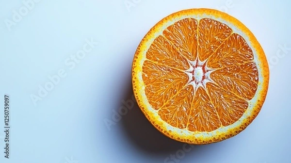 Obraz Vibrant orange with natural skin texture against the white background