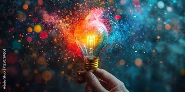 Fototapeta Colorful Pencils Bringing Ideas to Life, Generative AI