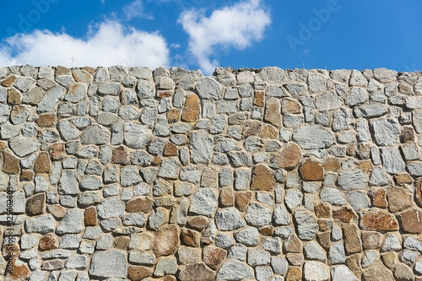 Obraz Stone retaining wall and the sky