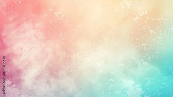 Obraz Abstract background with a gradient of red, yellow, and blue with a textured effect.