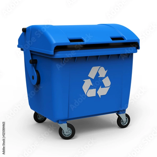 Obraz Śmietnik niebieski