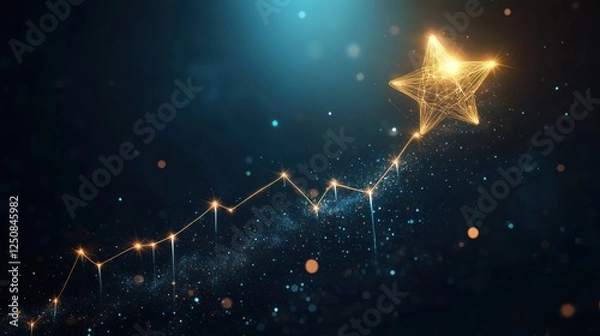 Obraz Rising star, growth concept.