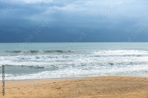 Obraz Beach view before rain.