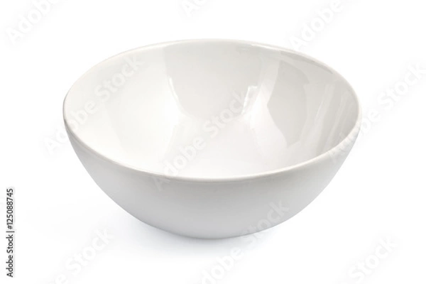 Obraz white bowl isolated