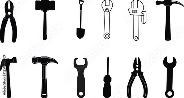Fototapeta Labour day tools bundle