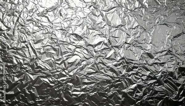 Fototapeta Glänzende silberne Textur mit Metallic-Look und strukturierter Oberfläche, ideal für elegante Hintergründe und moderne Designprojekte