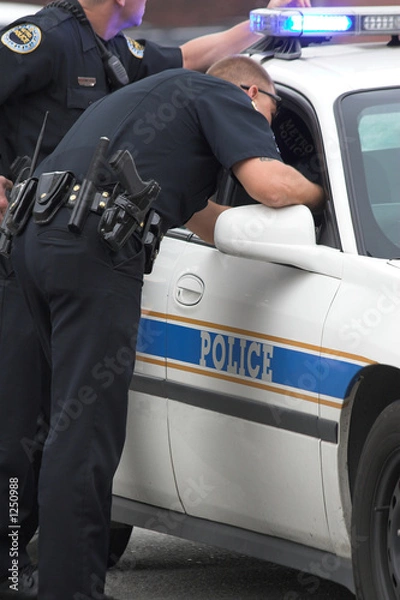 Obraz policeman talking 2