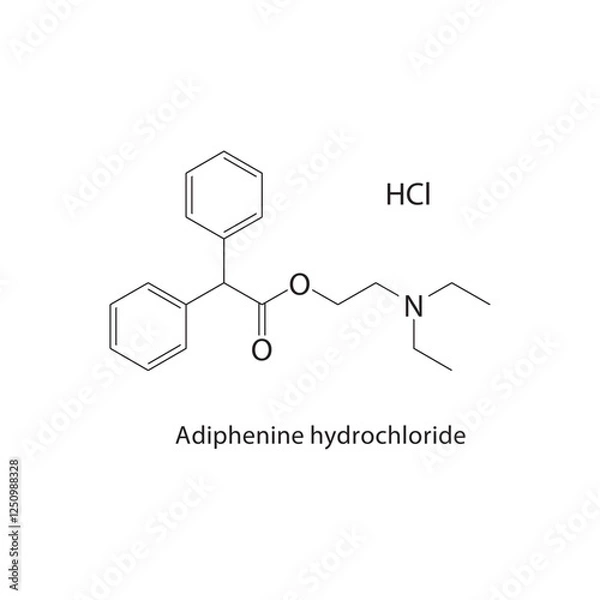 Fototapeta 1-Allylcyclohexanol skeletal structure.Alcohol compound schematic illustration. Simple diagram, chemical structure.