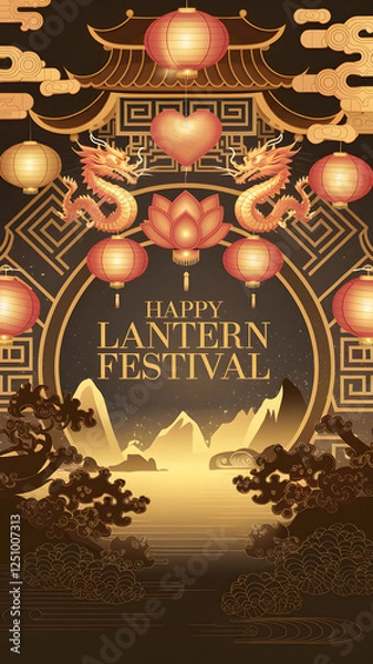 Obraz Lantern Fesival Banner