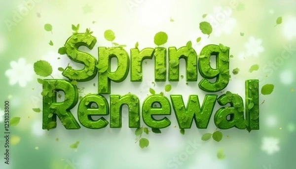 Fototapeta Verdant Spring Renewal, A Refreshing Celebration of New Beginnings