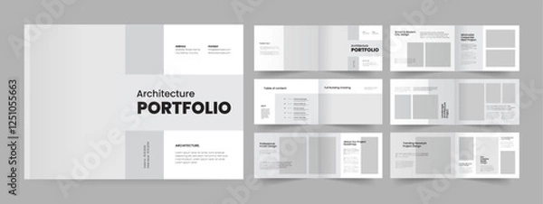Fototapeta landscape architecture portfolio architecture portfolio interior portfolio design portfolio template.