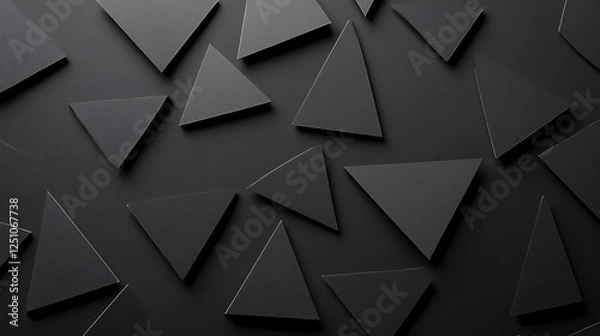 Fototapeta Abstract dark triangles background design