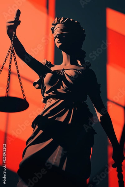 Fototapeta Exploring the Significance of Justice Through Iconic Sculptures: A Deep Dive into the Symbolism of the Blindfolded Lady Holding Scales and Its Impact on Modern Legal Culture