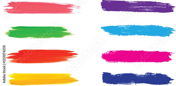 Fototapeta Watercolor brush strokes design, Victor File.