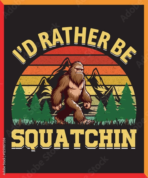 Fototapeta Sasquatch vector design, illustrator, Sasquatch