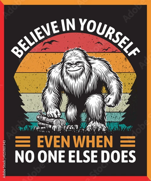 Fototapeta Sasquatch vector design, illustrator, Sasquatch