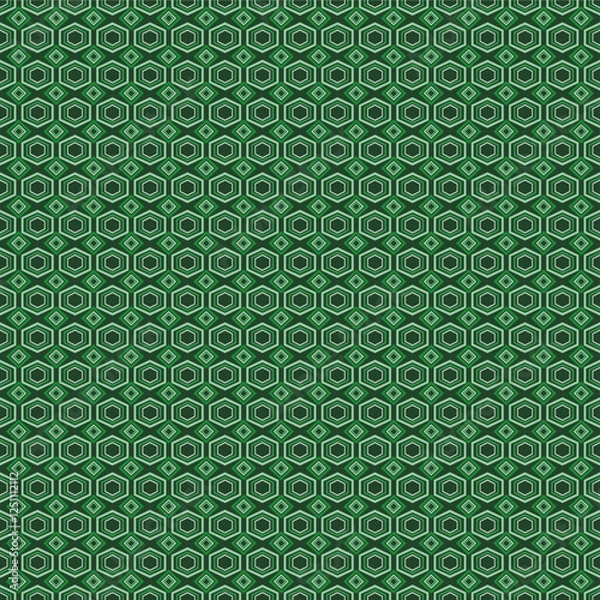 Obraz Green Hexagonal Geometric Pattern