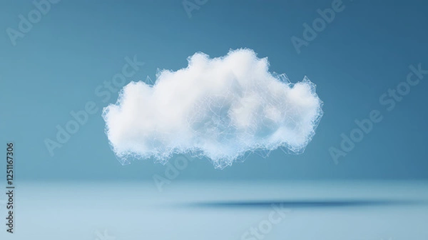 Fototapeta Crowdsourced dream data visualization cloud.
