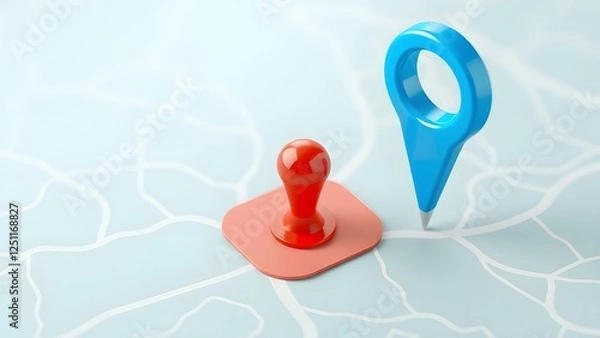 Obraz Location pin map marker gps navigation destination point