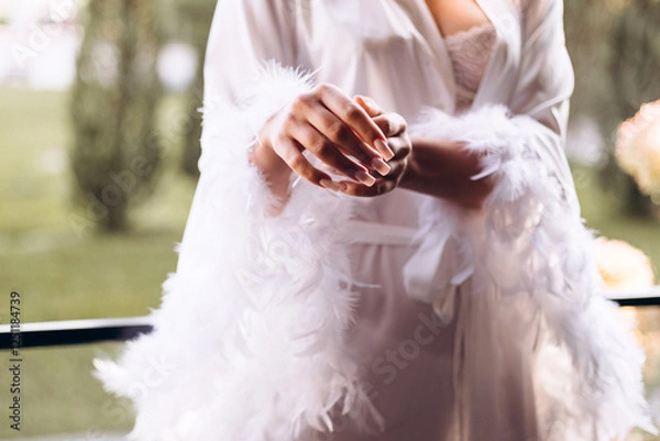 Fototapeta bride's hands