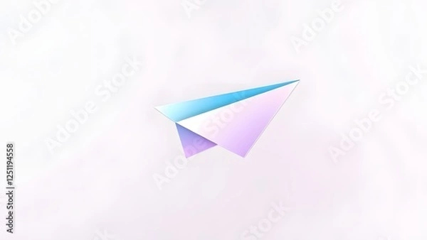 Obraz paper plane isolated on white