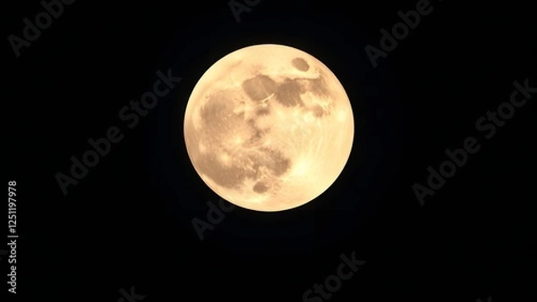 Obraz full moon over black