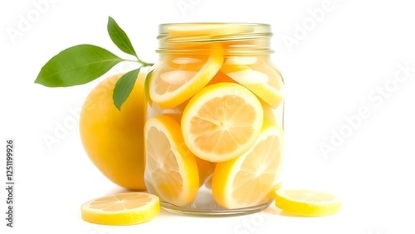 Obraz glass of lemonade with lemon